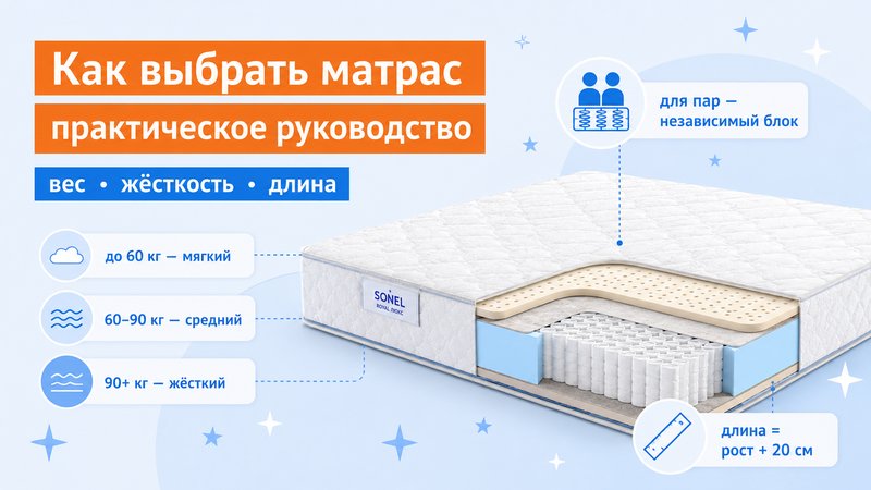 Как выбрать матрас: практическое руководство от МногоСна